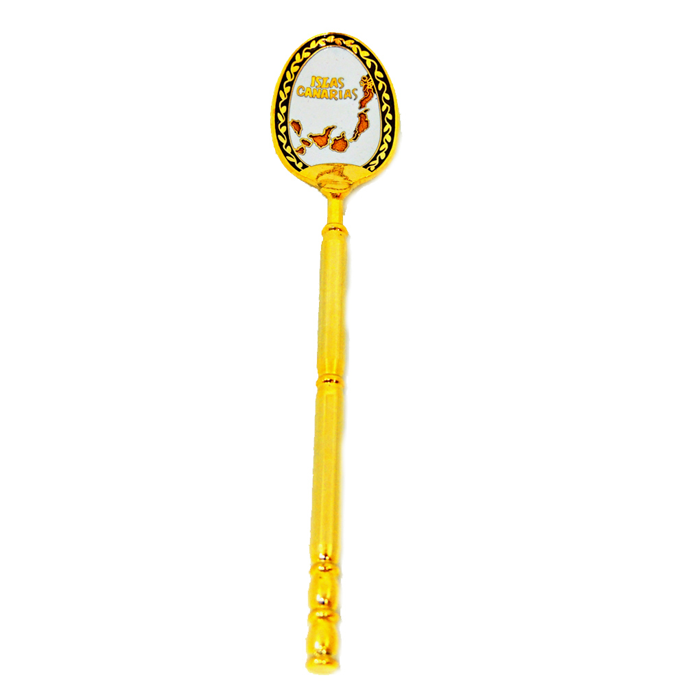 round handle enamel souvenir spoon